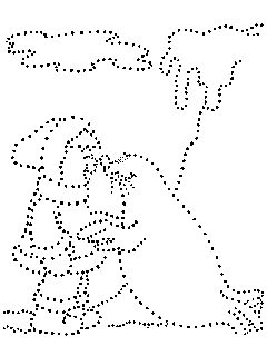Relie les points entre-eux pour faire apparatre le dessin.