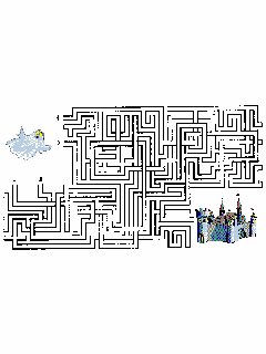 Aide le fantme  retrouver le chemin du chteau.