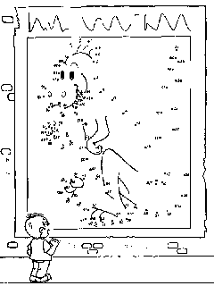 Relie les points entre-eux pour faire apparatre le dessin.