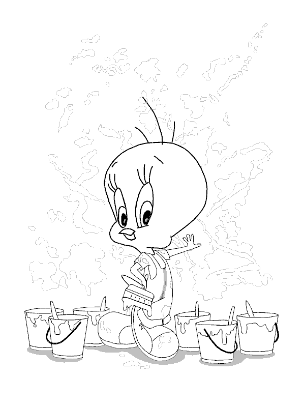 tweety bird coloring pages. Tweety Coloring Pages